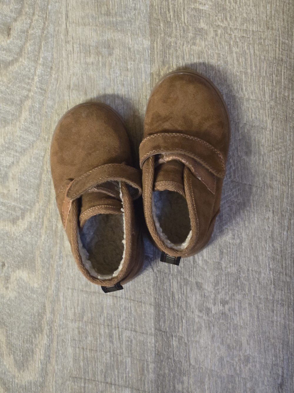 Cat & Jack Brown Suede Kids Boots with Fleece Lining